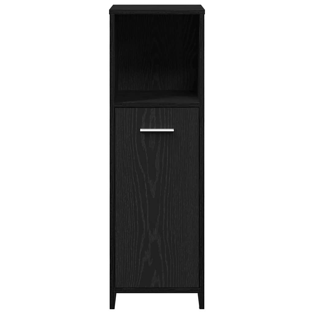 Set namještaja za kupaonicu 4 pcs Crni hrast Konstruirano drvo