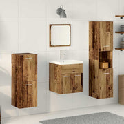 Set namještaja za kupaonicu 4 kom. Staro drvo 41 x 38,5 x 46 cm
