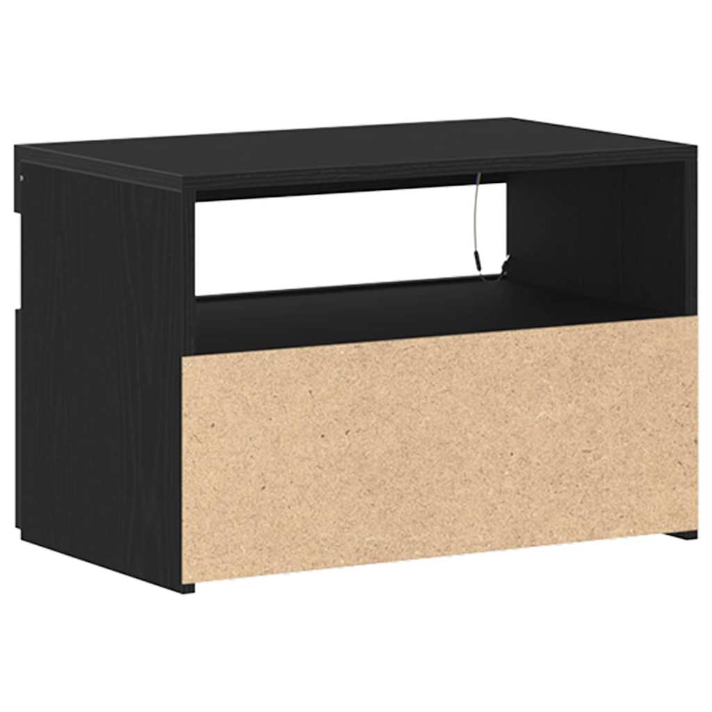 Noćni ormar Crni hrast 60 x 35 x 40 cm Konstruirano drvo