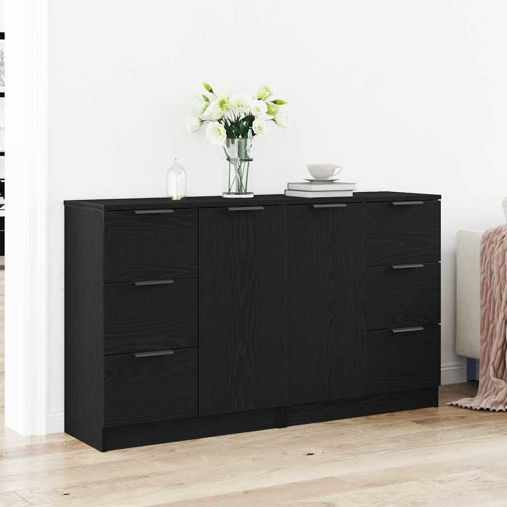 Kreveta Crni hrast 120 x 30 x 70 cm Konstruirano drvo