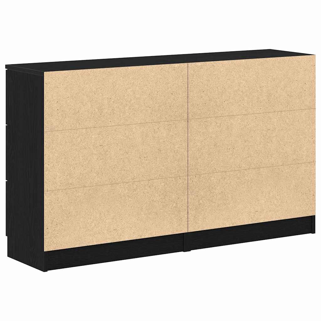 Kreveta Crni hrast 120 x 30 x 70 cm Konstruirano drvo