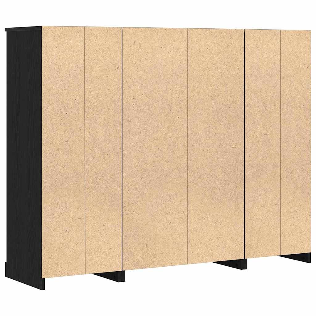 Highboard Crni hrast 132 x 35.5 x 103.5 cm Konstruirano drvo