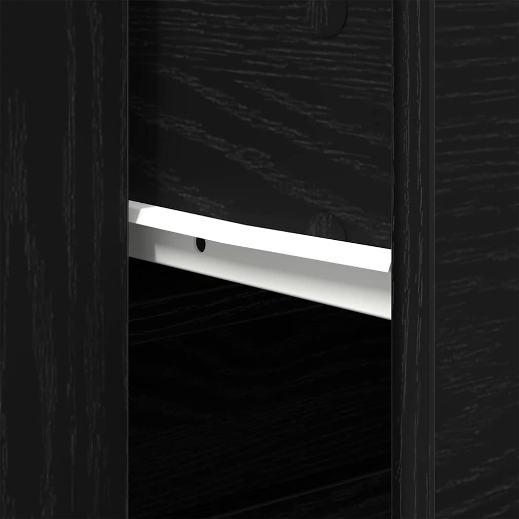 Kreveta Crni hrast 160 x 33 x 70 cm Konstruirano drvo