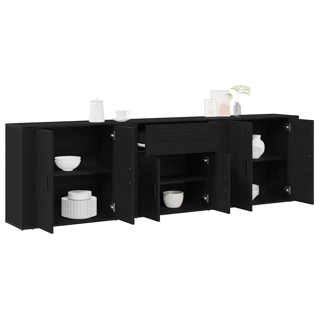 Kreveta Crni hrast 240 x 33 x 70 cm Konstruirano drvo