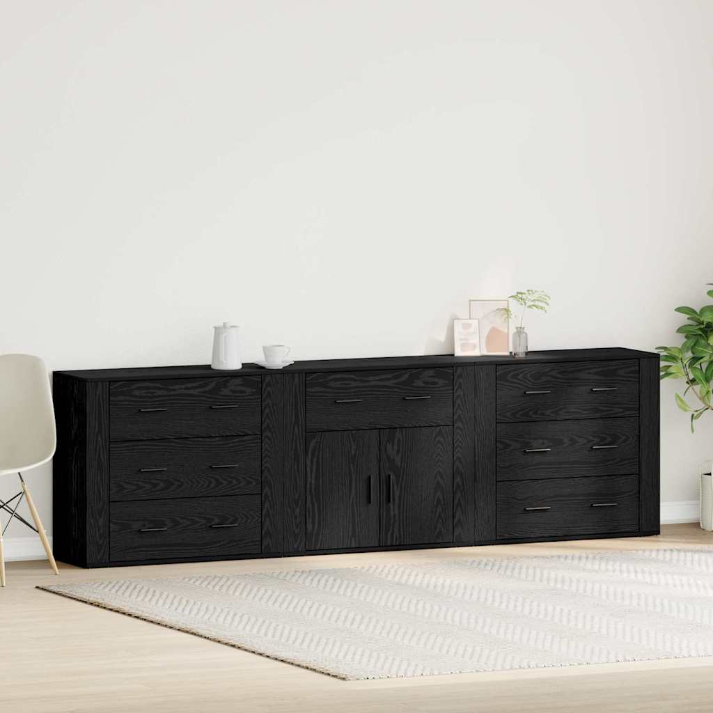 Kreveta Crni hrast 240 x 33 x 70 cm Konstruirano drvo