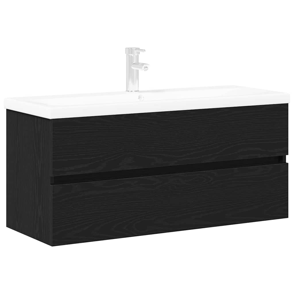 Kupaonski ormarić za sudoper Crni hrast 90 x 39 x 62 cm