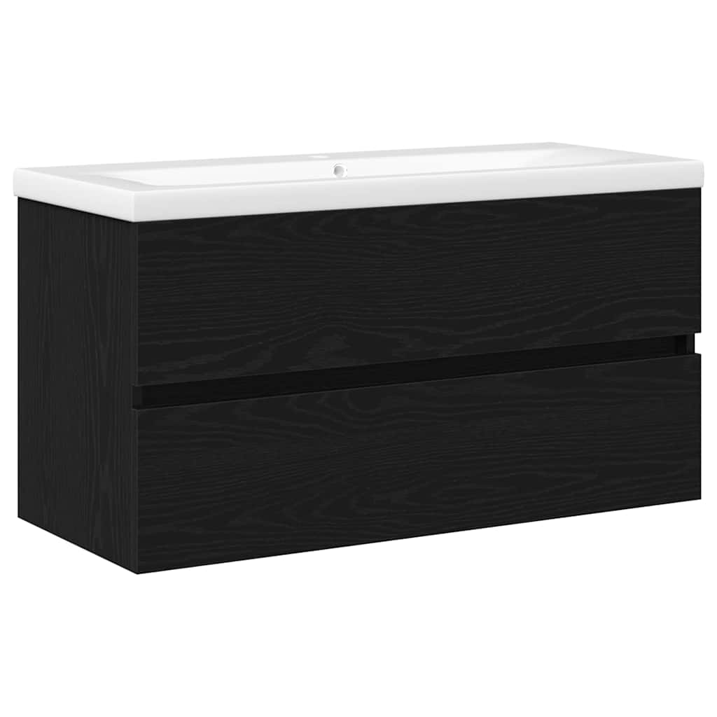 Kupaonski ormarić za sudoper Crni hrast 90 x 39 x 62 cm