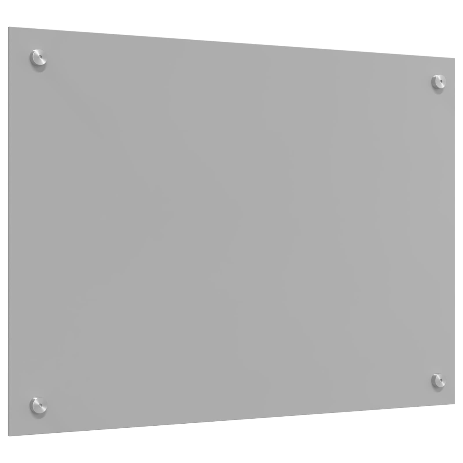 Kuhinjski zid Svijetlo siva 70 x 50 cm Staklo otporno na udarce