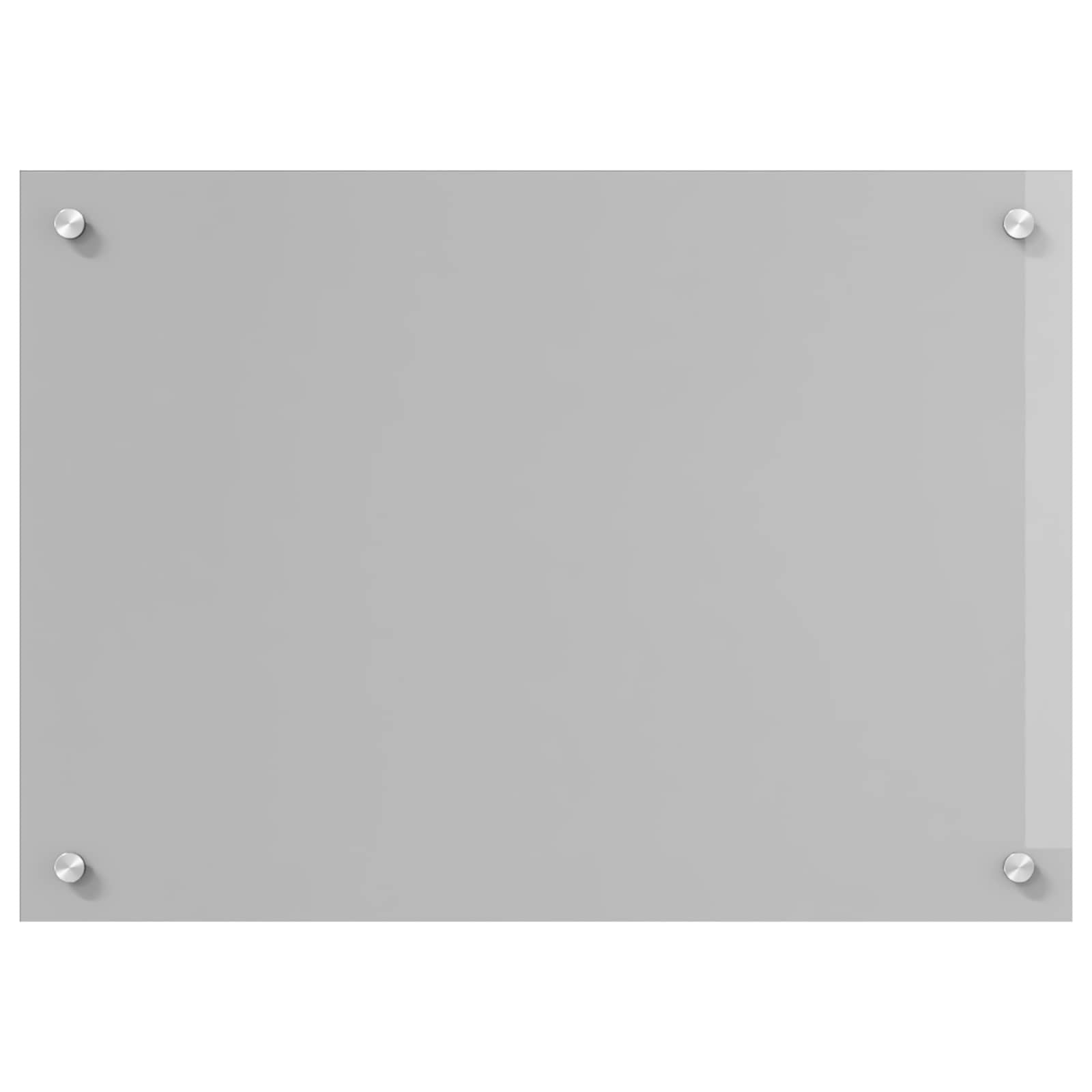 Kuhinjski zid Svijetlo siva 70 x 50 cm Staklo otporno na udarce