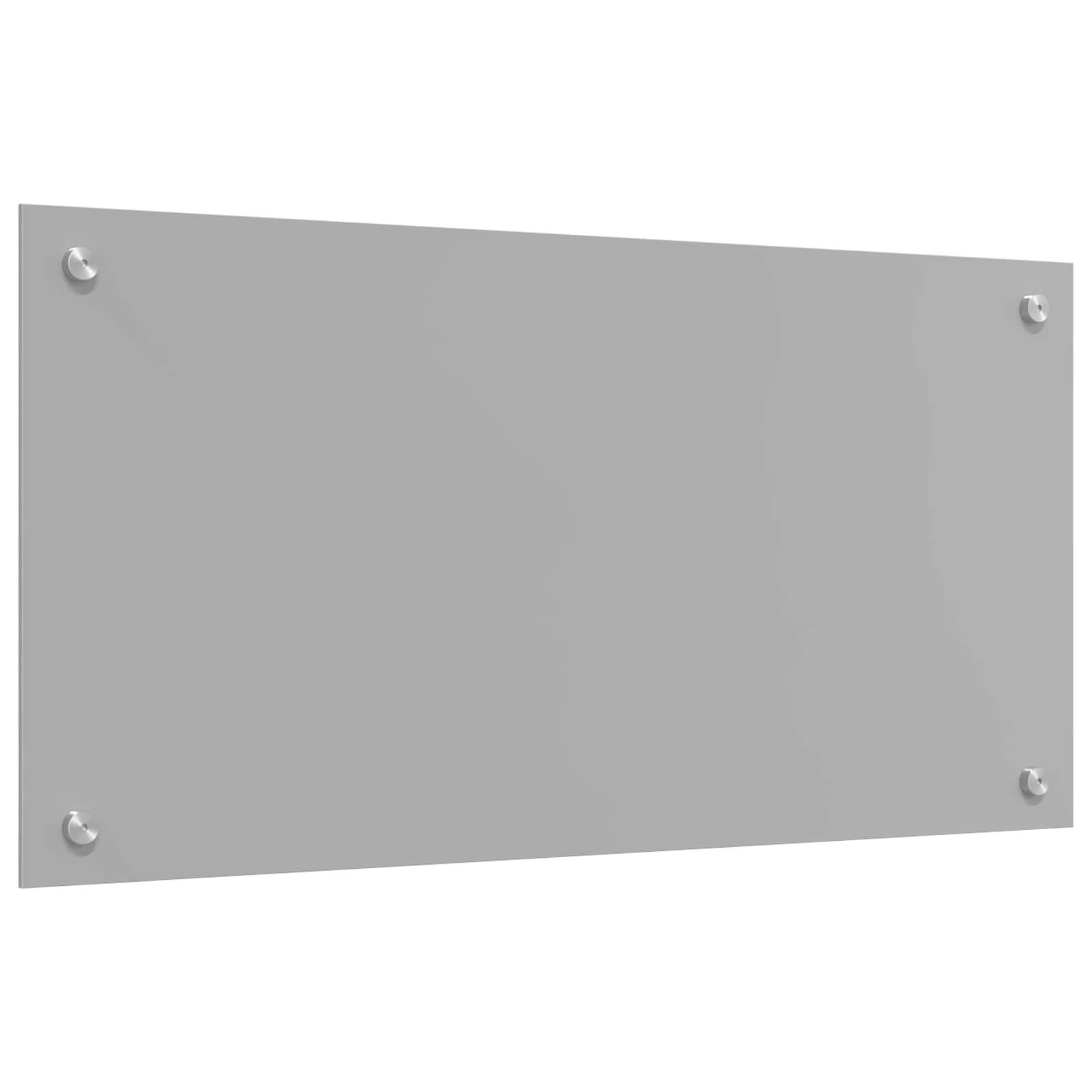 Kuhinjski zid Svijetlo siva 80 x 40 cm Staklo otporno na udarce