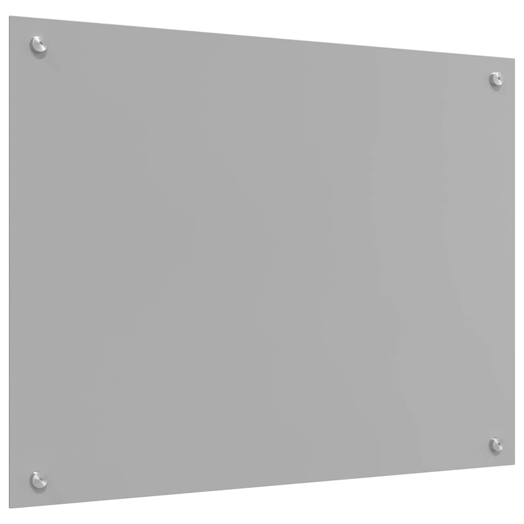 Kuhinjski zid Svijetlo siva 80 x 50 cm Staklo otporno na udarce