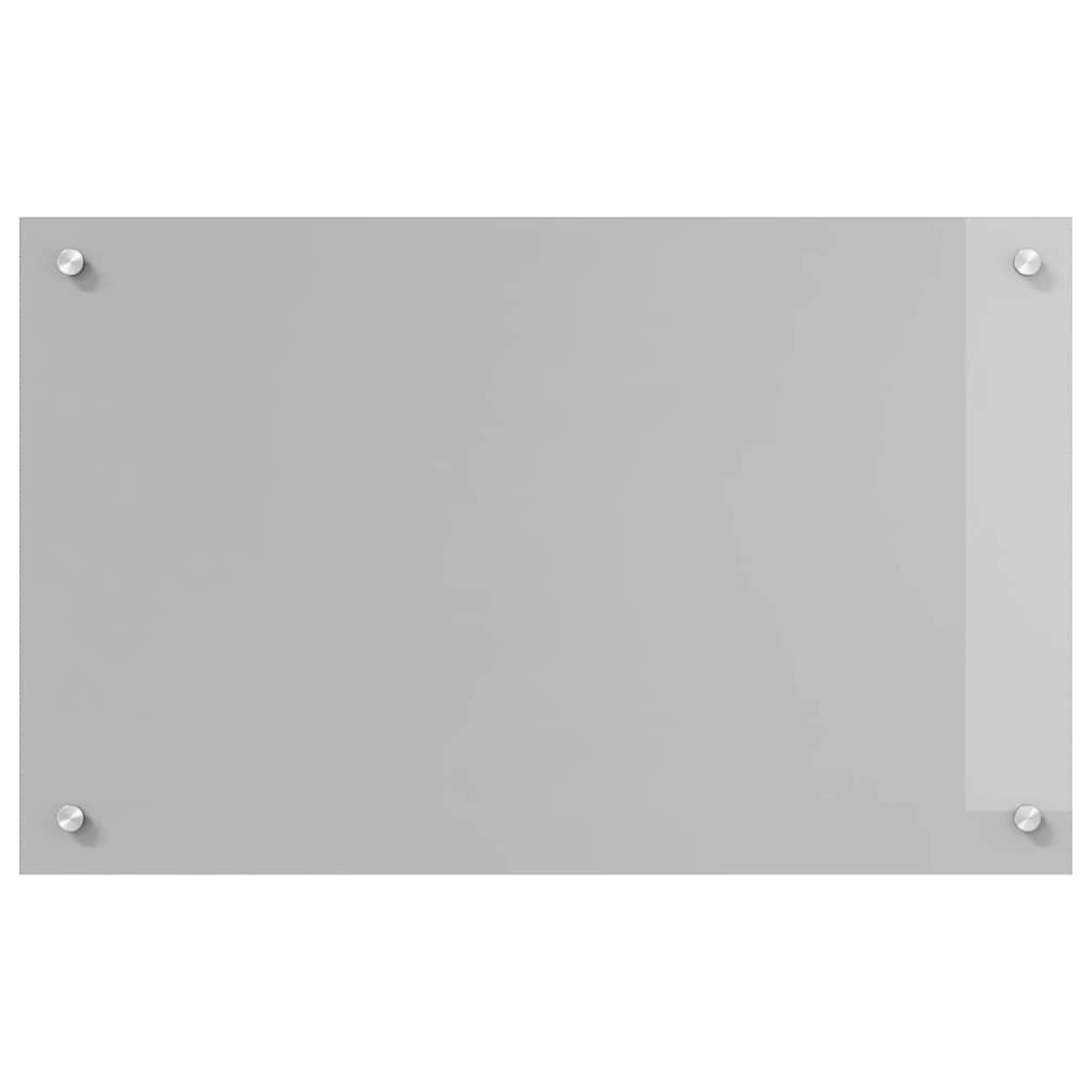 Kuhinjski zid Svijetlo siva 80 x 50 cm Staklo otporno na udarce