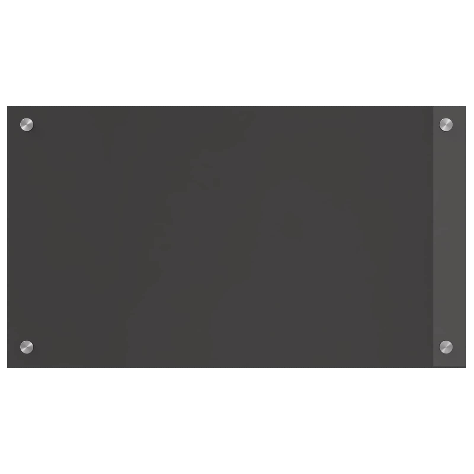 Kuhinjski zid Tamno siva 70 x 40 cm Staklo otporno na udarce