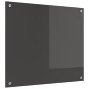 Kuhinjski zid Tamno siva 70 x 60 cm Staklo otporno na udarce