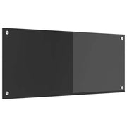 Kuhinjski zid Tamno siva 90 x 40 cm Staklo otporno na udarce