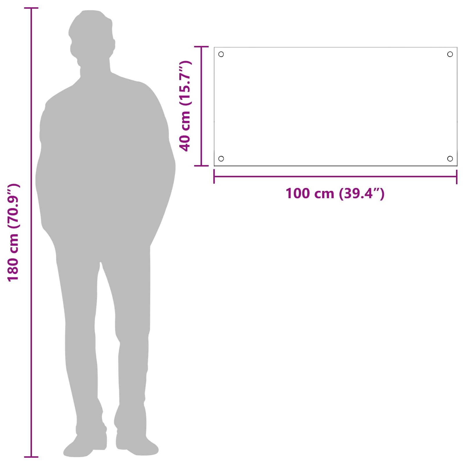 Kuhinjski zid Tamno siva 100 x 40 cm Staklo otporno na udarce