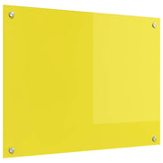 Kuhinjski zid Žuta 80 x 60 cm Staklo otporno na udarce