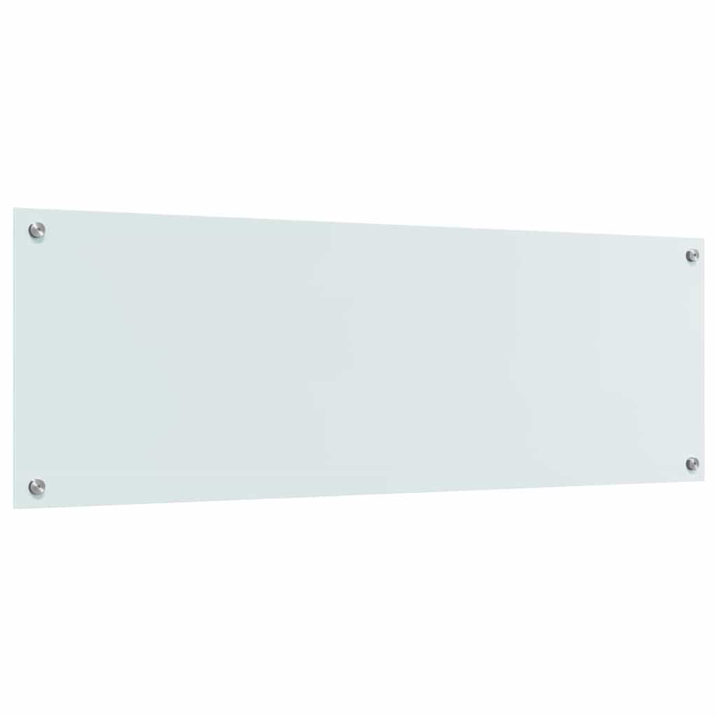 Kuhinjski zid Bijelo 120 x 40 cm Staklo otporno na udarce