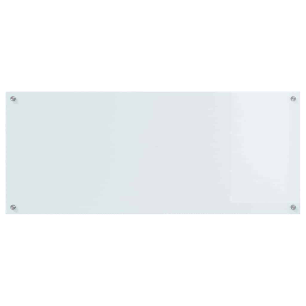 Kuhinjski zid Bijelo 120 x 50 cm Staklo otporno na udarce