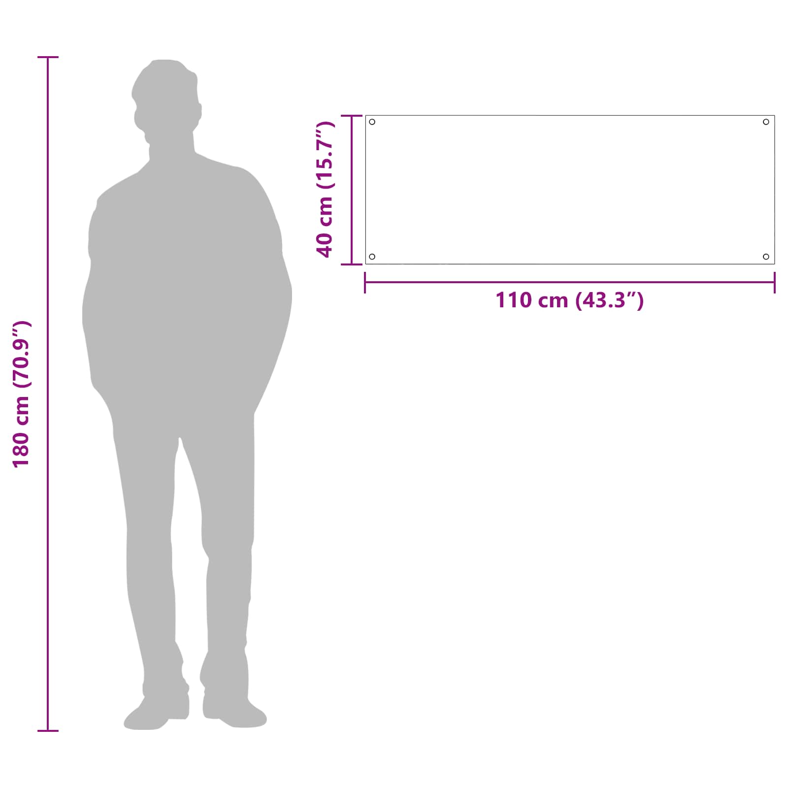 Kuhinjski zid *Transparent*an 110 x 40 cm