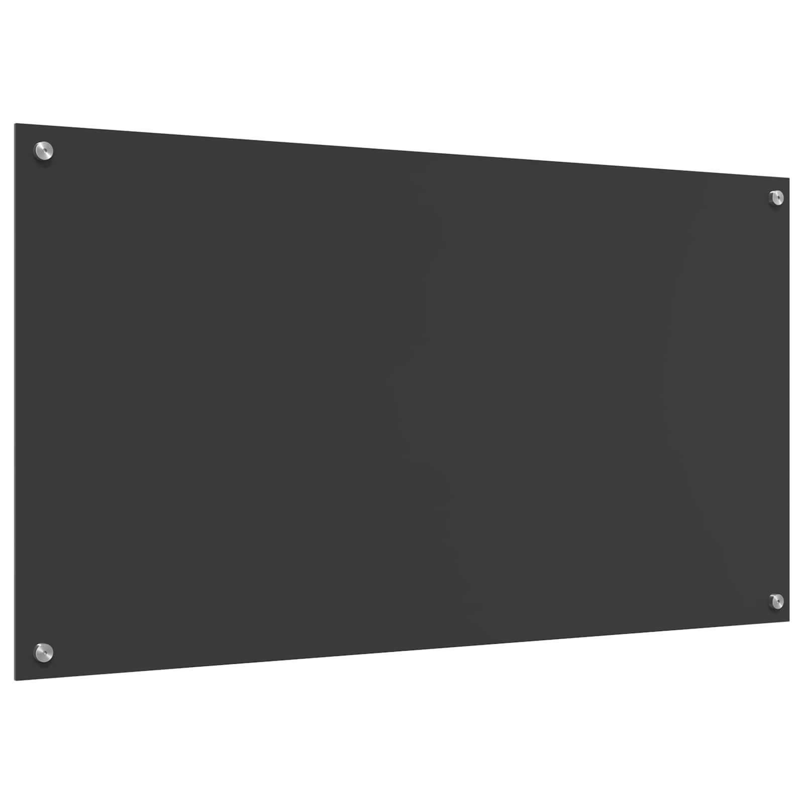 Kuhinjski zid Tamno siva 110 x 60 cm Staklo otporno na udarce