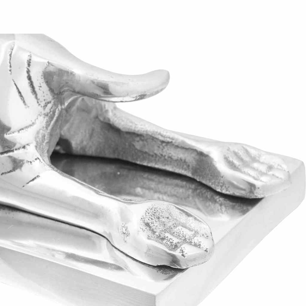 Držači za knjige 2 pcs Srebrno 12 x 15 x 18 cm Aluminij