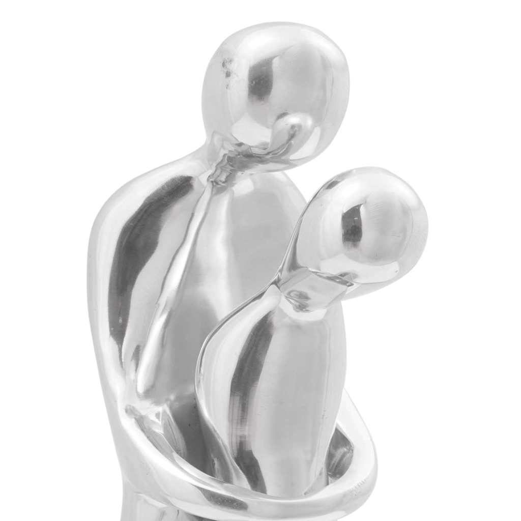 Skulptura Srebrno 10 x 16 x 49 cm Aluminij