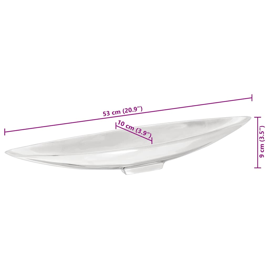 Košarice za voće Srebrno 53 x 9 x 10 cm Aluminij