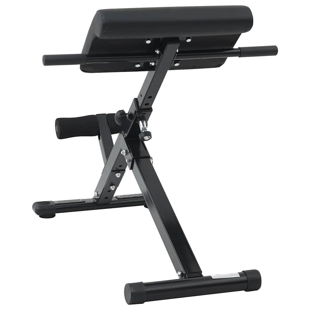 Klupa za hiperextenziju Crna 100,5 x 70 x 78 cm