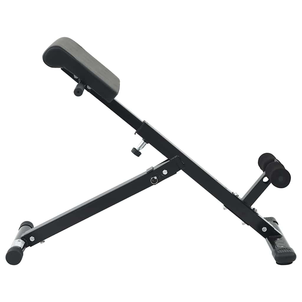 Klupa za hiperextenziju Crna 100,5 x 70 x 78 cm