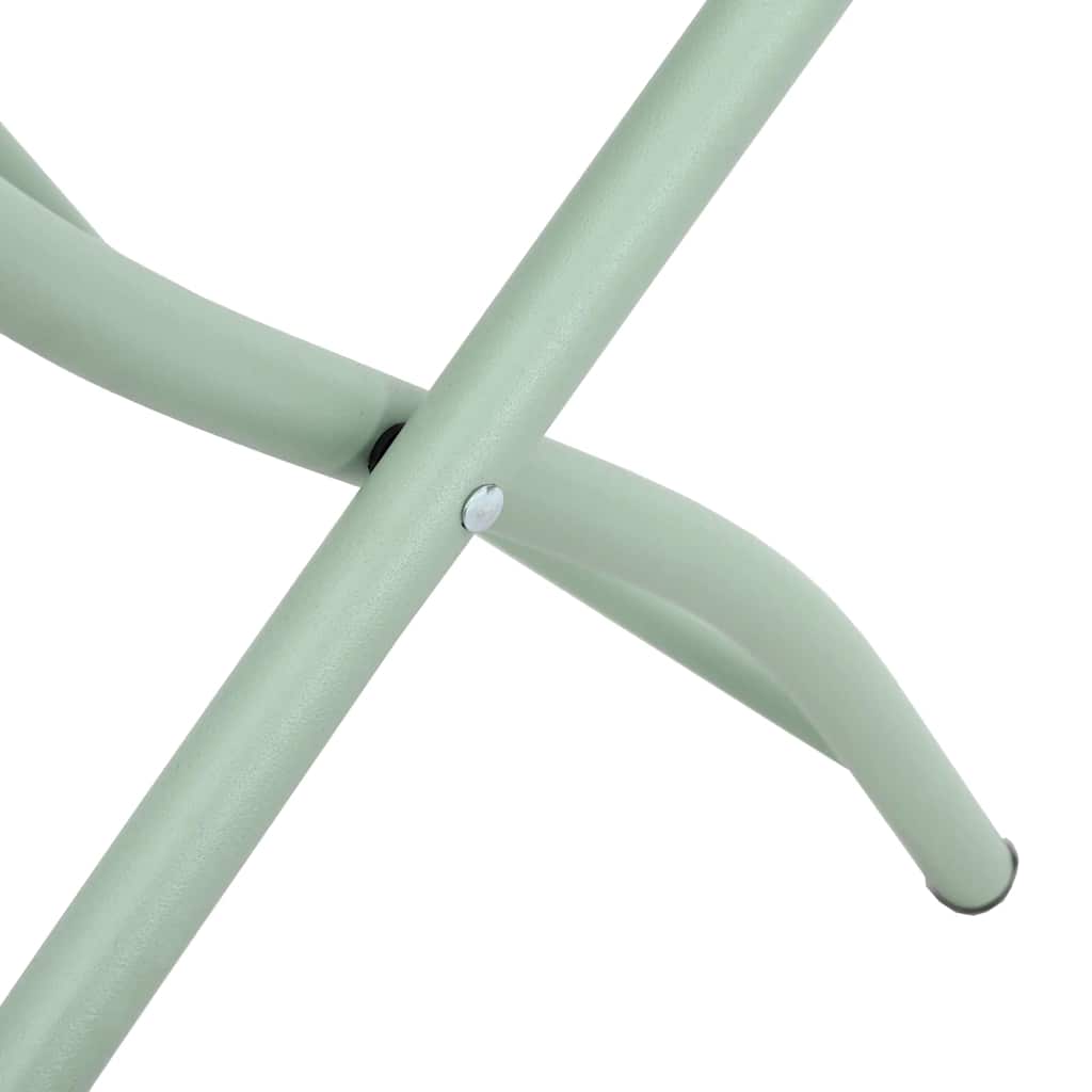Sklopiva stolica za vrt 2 pcs Svijetla mint boja 42 x 52 x 82cm