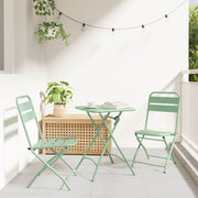Sklopiva stolica za vrt 2 pcs Svijetla mint boja 42 x 52 x 82cm