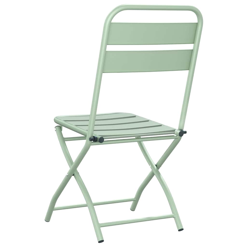 Sklopiva stolica za vrt 2 pcs Svijetla mint boja 42 x 52 x 82cm