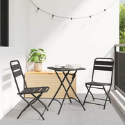 Sklopiva stolica za vrt 2 pcs Antracit 42 x 52 x 82cm