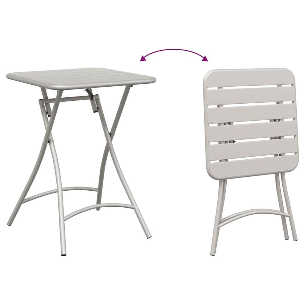 Bistro Stol Bež 55 x 55 x 72,5 cm Čelik s prahom