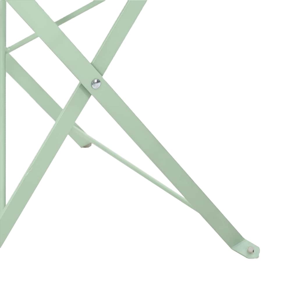 Sklopiva stolica za vrt 2 pcs Svijetla mint boja 42 x 46 x 82cm