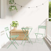 Sklopiva stolica za vrt 2 pcs Svijetla mint boja 42 x 46 x 82cm