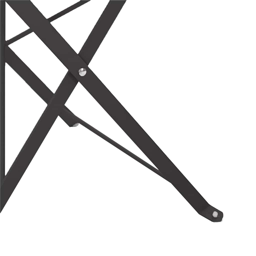 Sklopiva stolica za vrt 2 pcs Antracit 42 x 46 x 82cm Metal