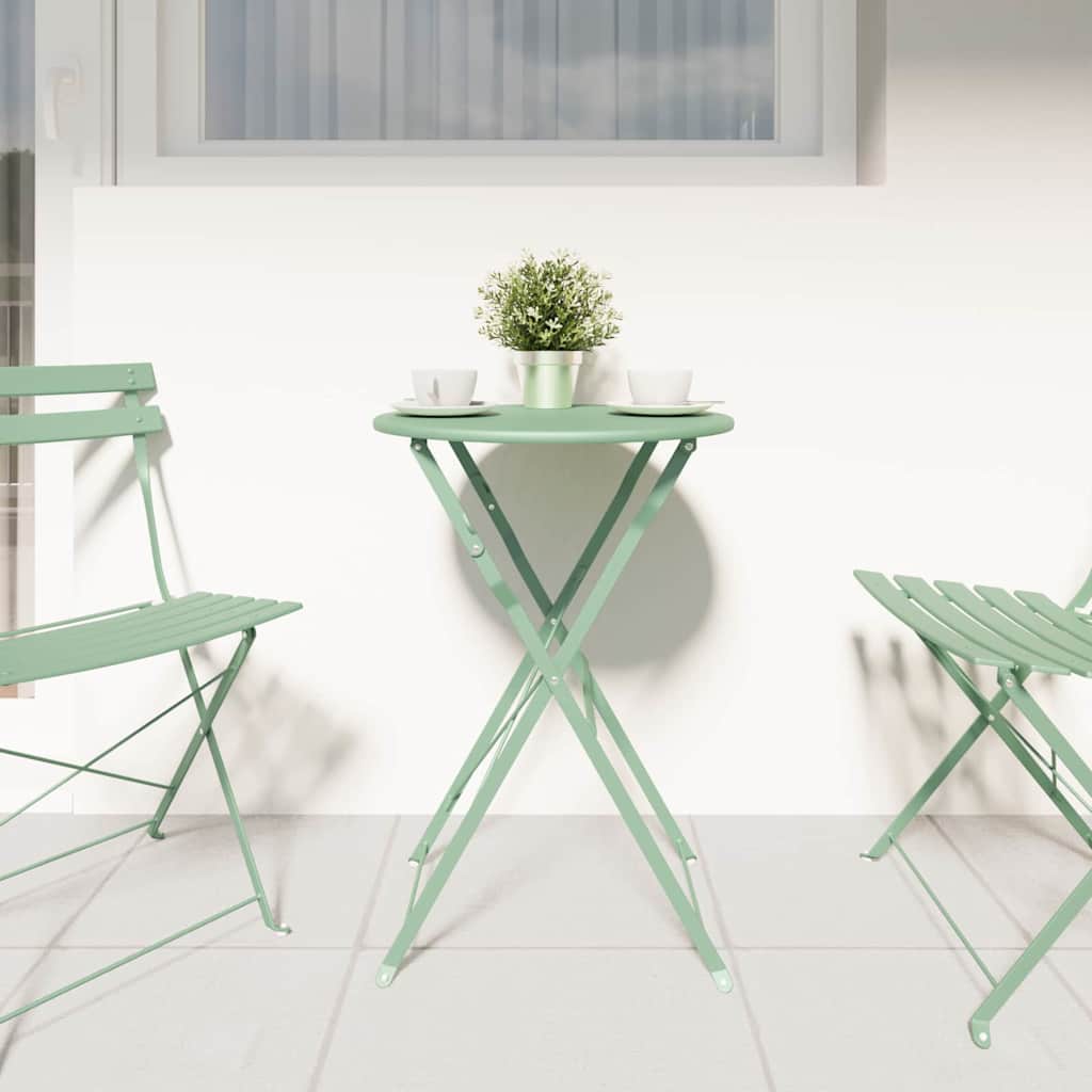 Bistro Stol Svijetla mint boja Ø 50 x 71 cm Čelik s prahom