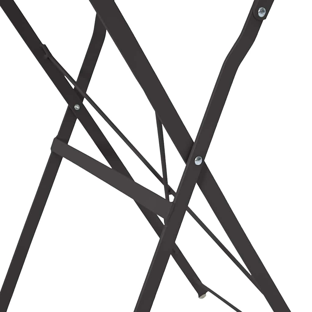 Bistro Stol Antracit Ø 50 x 71 cm Čelik s prahom