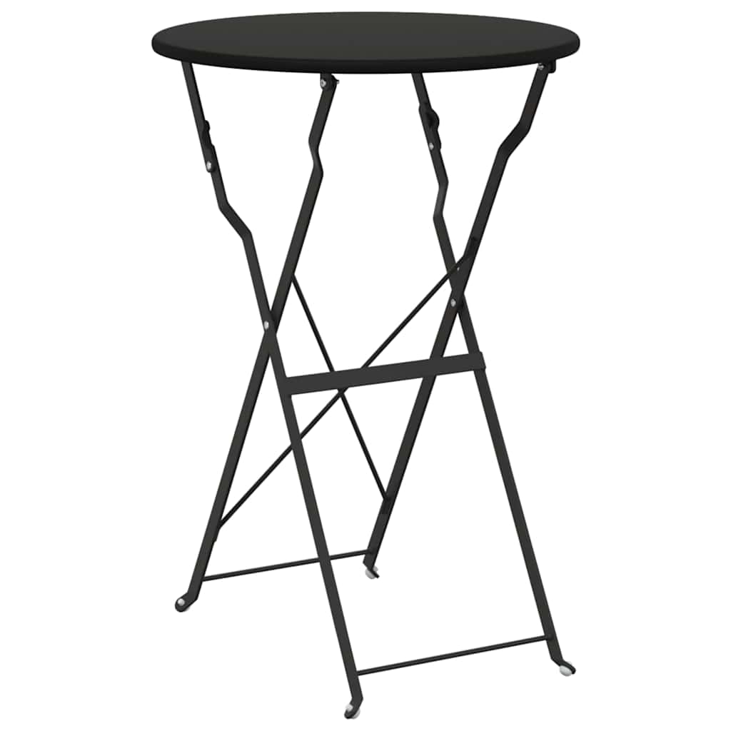 Sklopivi bistro set 3 pcs Antracit Čelik