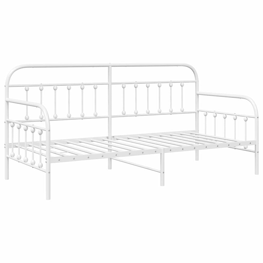Krevet na kat Bijelo 107 x 203 cm Čelik s prahom premazan