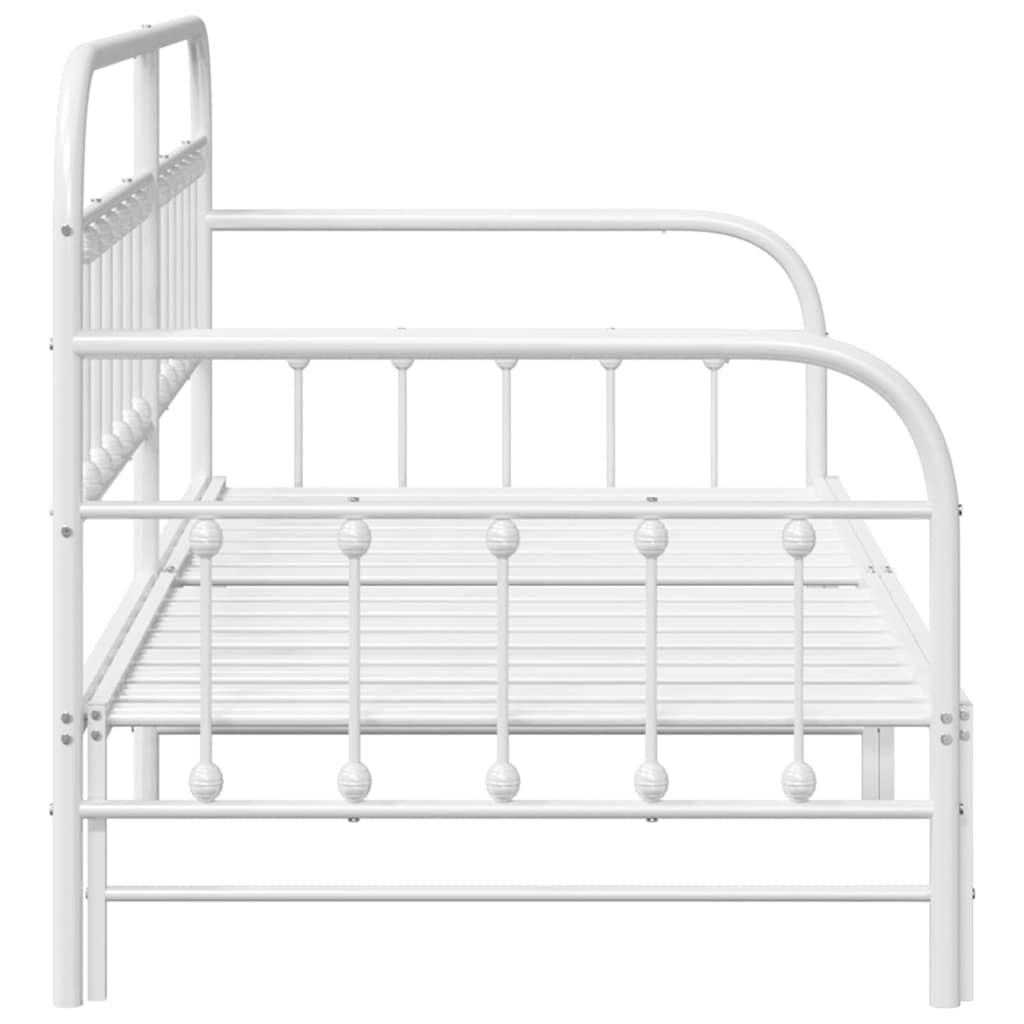 Krevet na kat Bijelo 90 x 200 cm Čelik s prahom premazan
