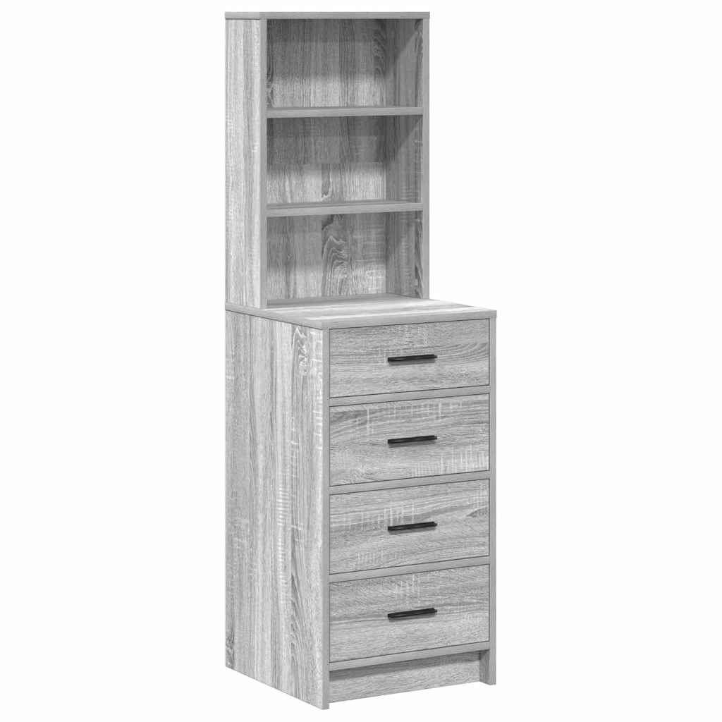 Highboard Sivi hrast sonoma 40 x 41 x 135 cm Konstruirano drvo