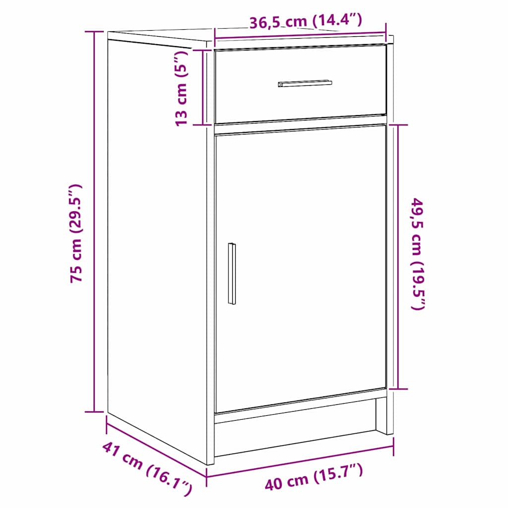 Kreveta Staro drvo 40 x 40.5 x 75 cm Konstruirano drvo