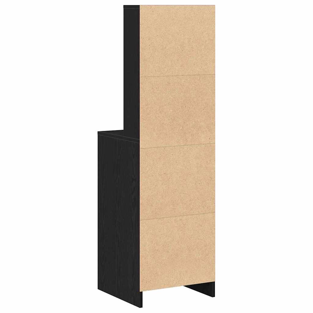 Highboard Crni hrast 40 x 40,5 x 135 cm Konstruirano drvo