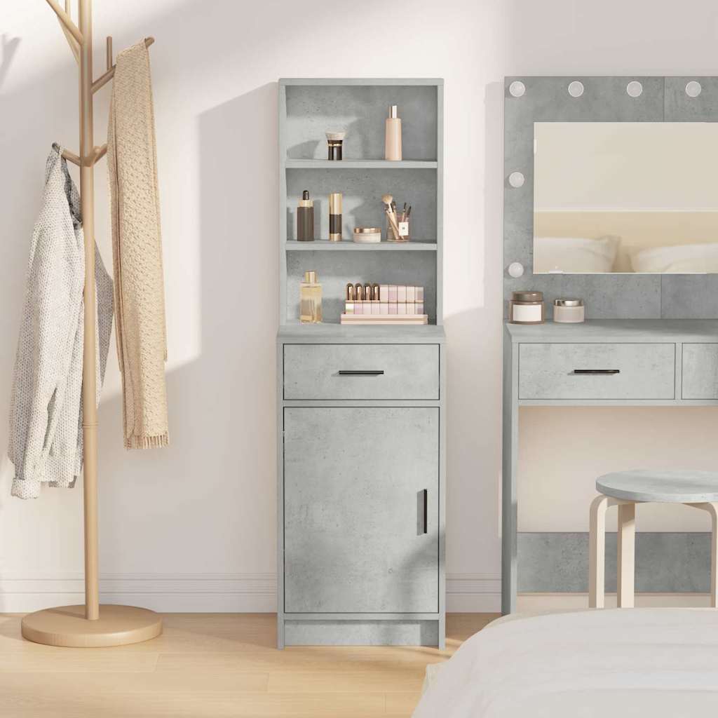 Highboard Betonski sivi 40 x 40,5 x 135 cm Konstruirano drvo