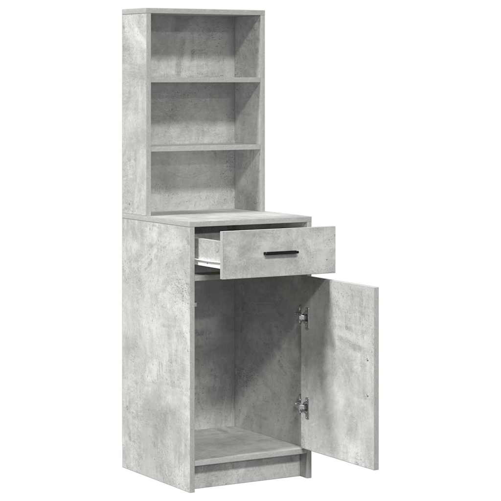 Highboard Betonski sivi 40 x 40,5 x 135 cm Konstruirano drvo