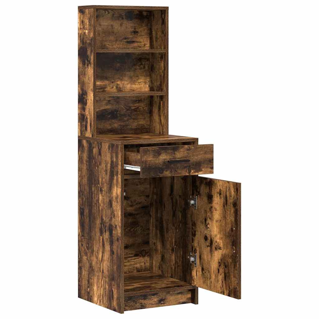 Highboard Dimljeni hrast 40 x 40,5 x 135 cm Konstruirano drvo