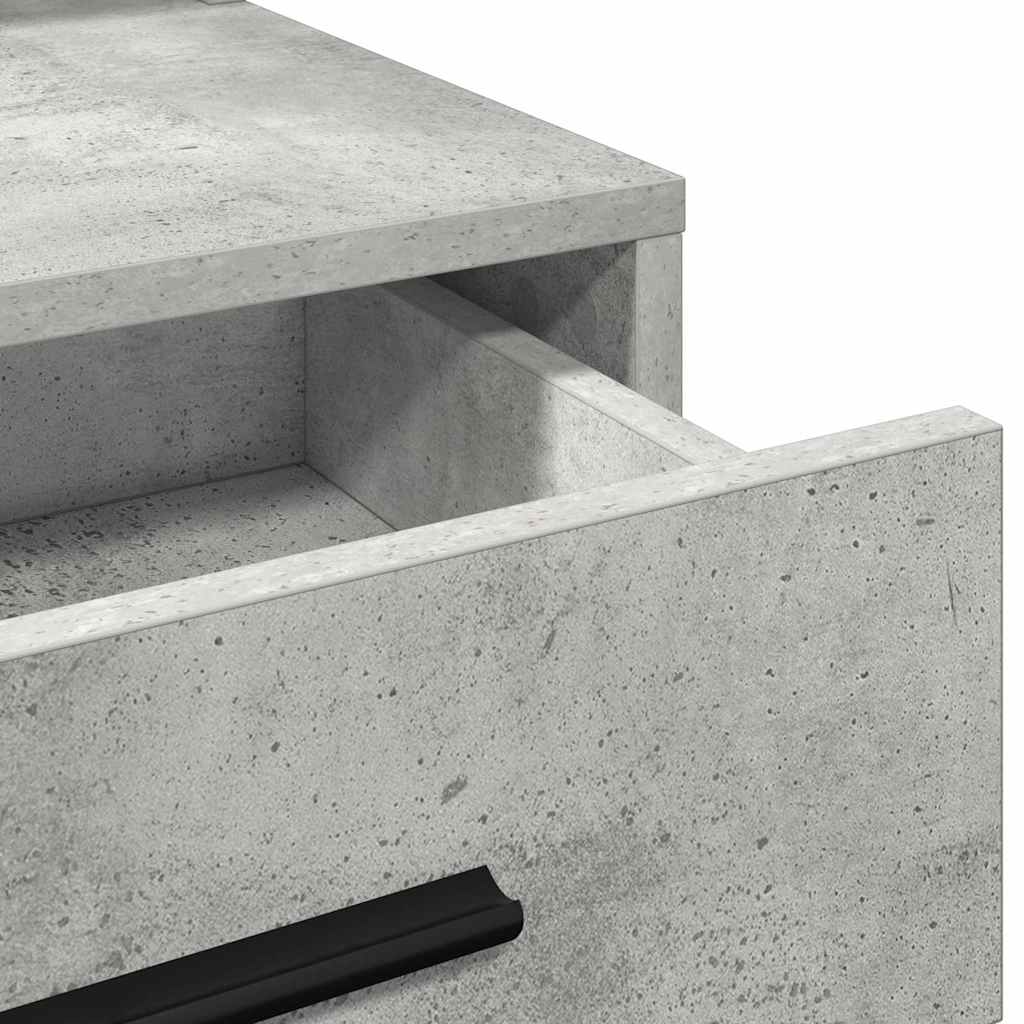 Toaletni stol Betonski sivi 79 x 41 x 135 cm Konstruirano drvo